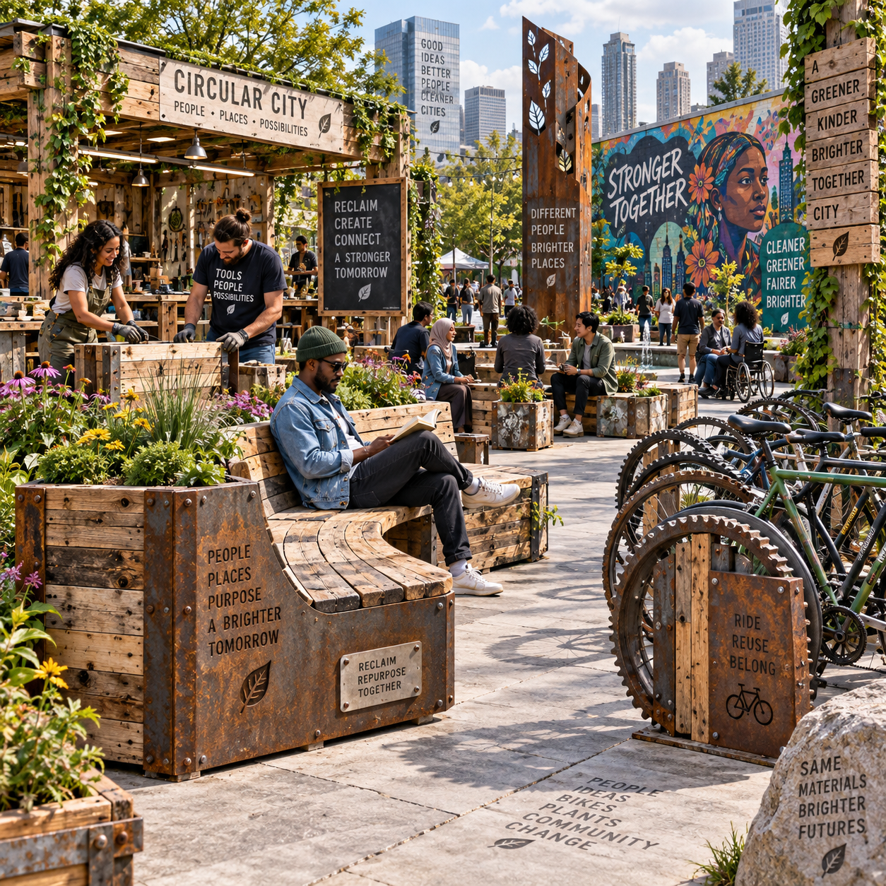 Tecniche di upcycling per l’arredamento urbano: idee, materiali e metodi